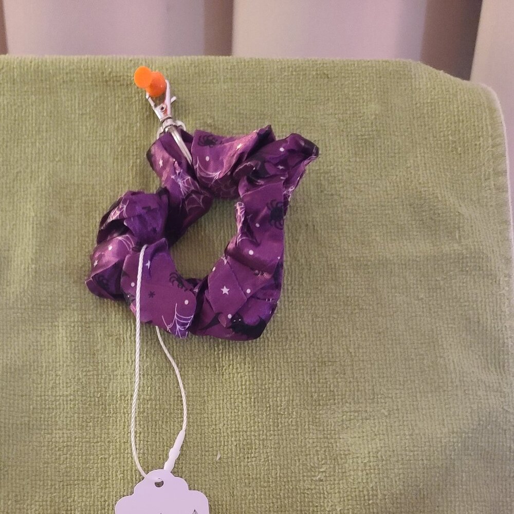 Scrunchie Halloween Themed Wristlet Keyring